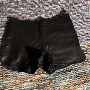 So soft, so sexy Sophomore leather shorts, fully lined, size small
